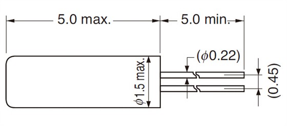 VT-150-F晶振尺寸 VT-150-F晶振尺寸