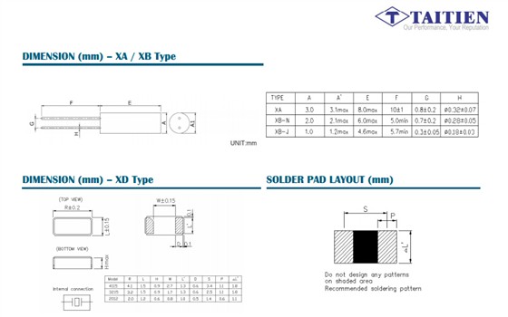 32.768KHZ晶振规格书