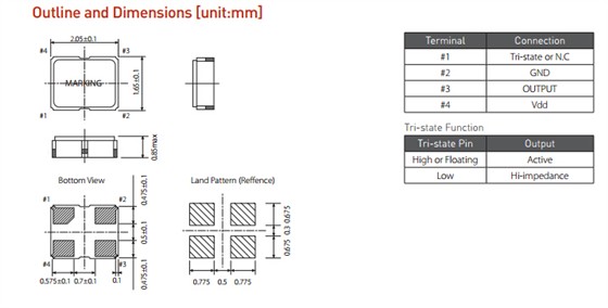 SCO-2016晶振规格书