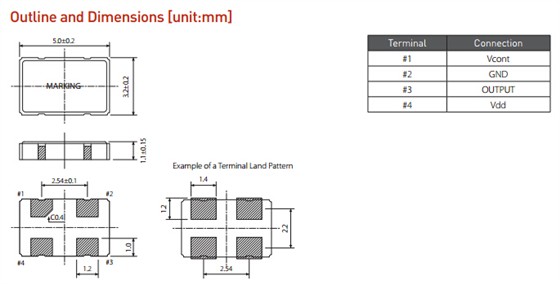 VCX95晶振规格书