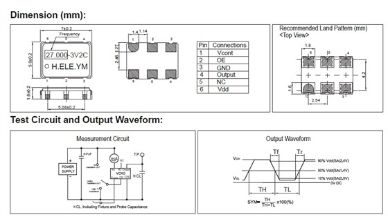 HSV753S晶振规格书