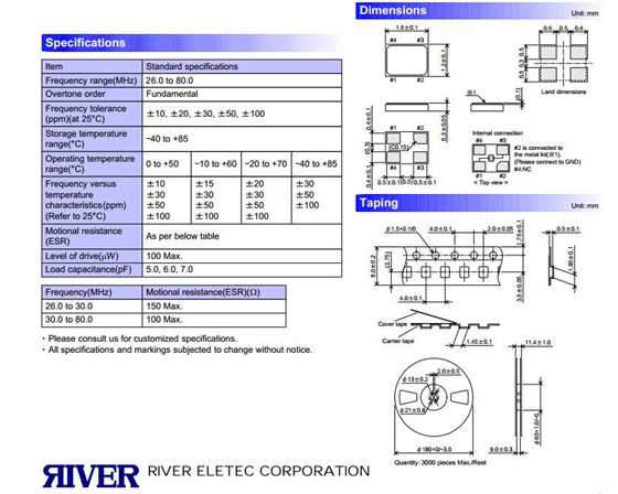FCX-07L晶振规格书